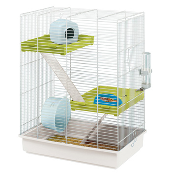 Cage hamster  Tris blanche Magasin  Vert Point Vert